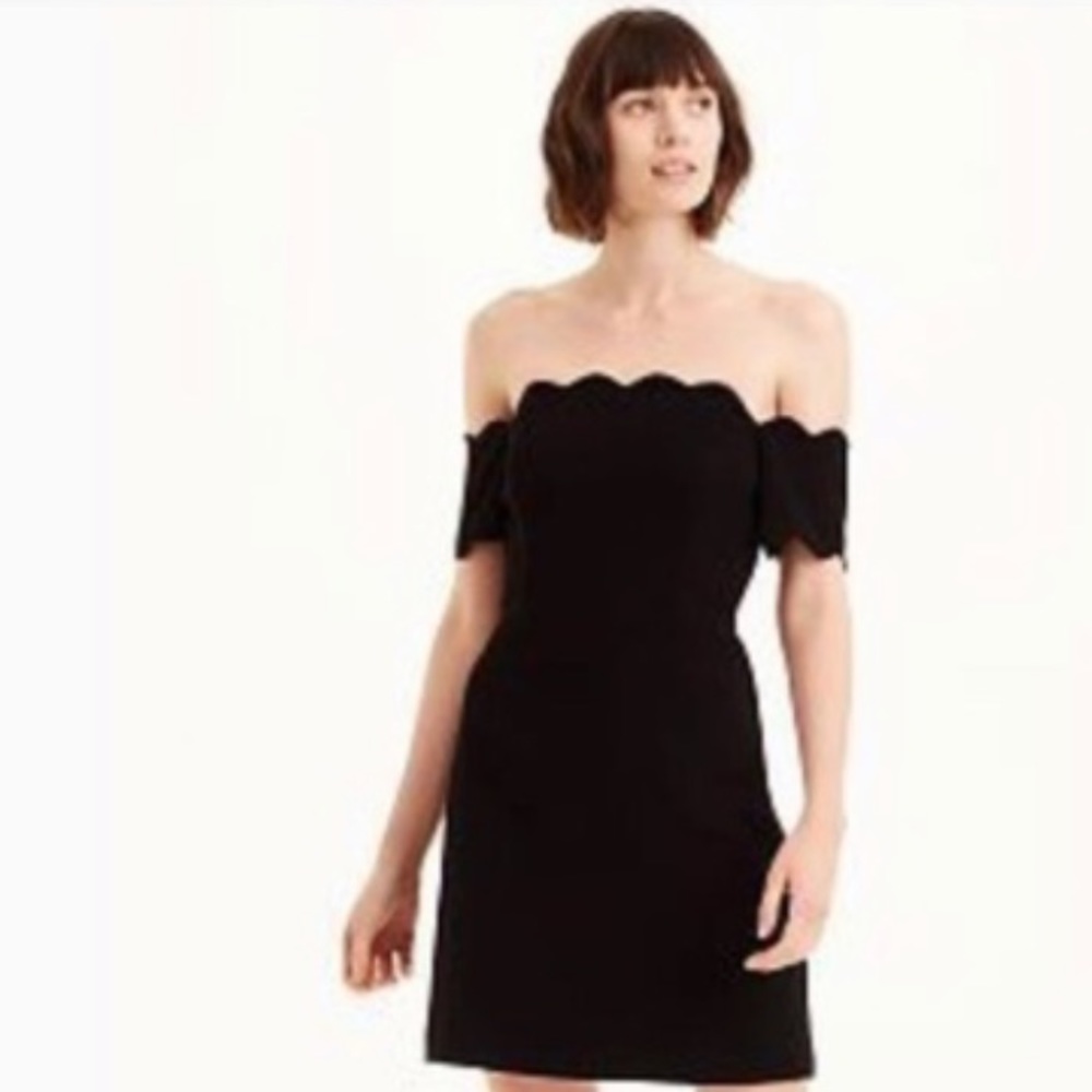 Club Monaco Scallop off the Shoulder Dress